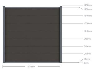 Puun muovikomposiittilattiapuutarha