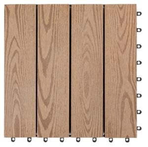 Eurooppa Standard Top Quality Kiinteä Anti-UV Wood Composite Decking / lukituksen Wpc Diy Flooring Tile Kiinassa